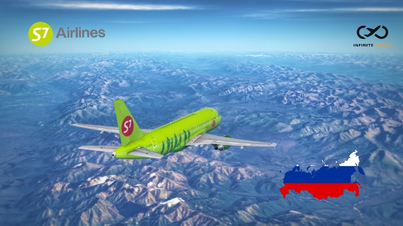 [4K] Infinite Flight | Novosibirsk (OVB) - Vladivostok (VVO) | S7 Airlines | A319 | Single Shot