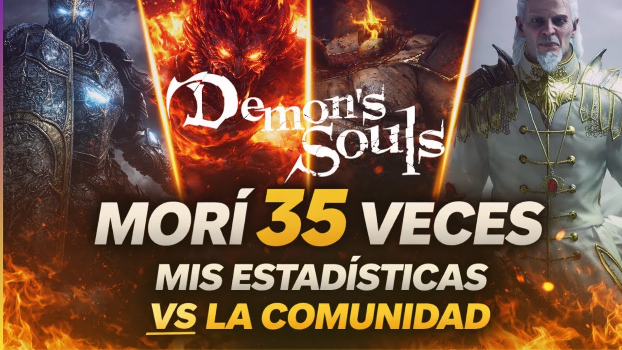 Analizo mis dificultades con los JEFES de Demon's Souls (Mis intentos vs. La comunidad)