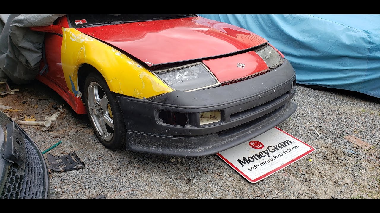 Replacing front bumper, headlight and fender on my 1994 Nissan 300zx Z32