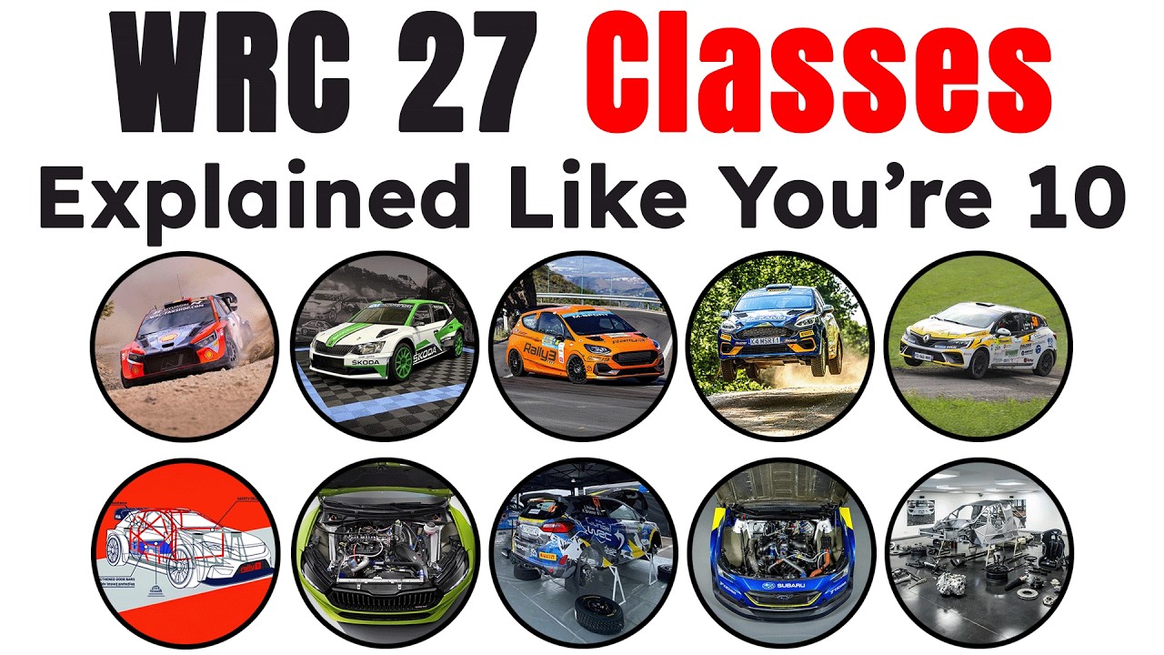 Every WRC Car Class Explained | Rally1 vs Rally5 | Explained Like You're 10