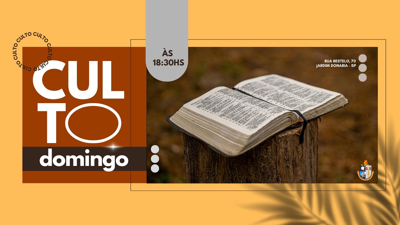 Culto Ao Vivo - Culto da Família - JARDIM DONÁRIA  22/02/2026 18:30hs