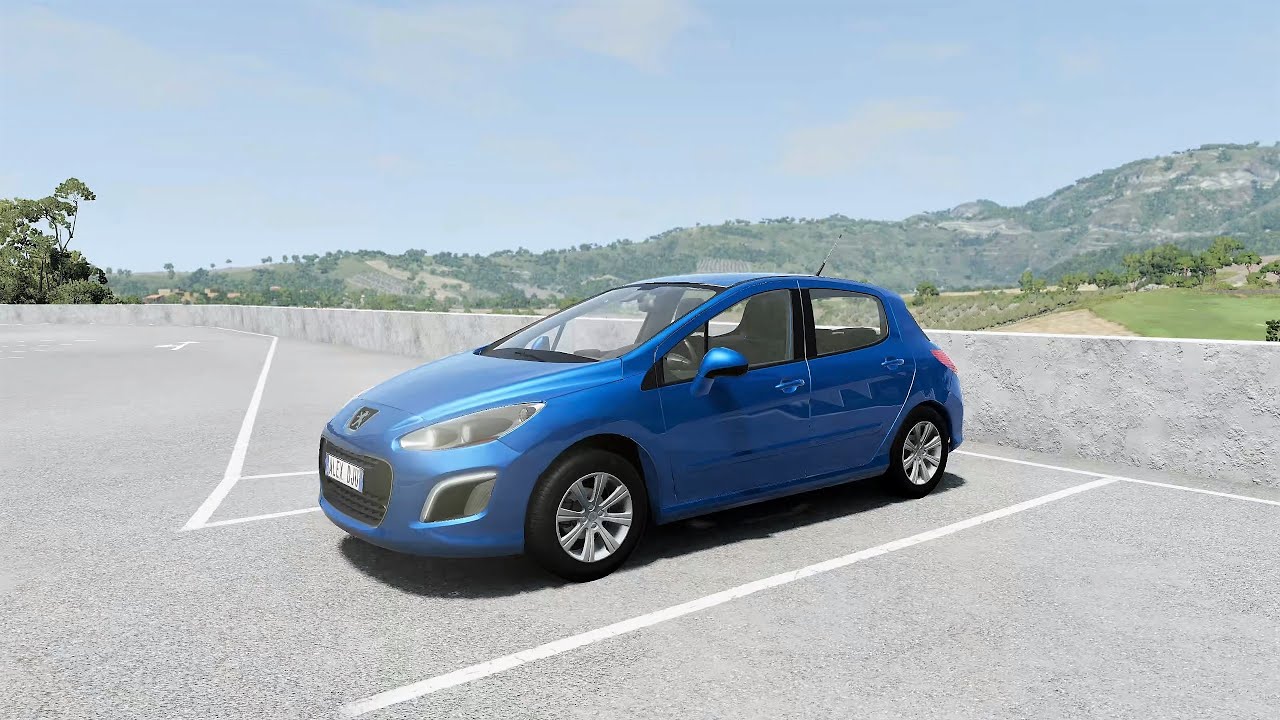 BeamNG.drive - Peugeot 308 Premium 2.0 HDi 140 Facelift 2011 - Car Show Test Drive Crash .