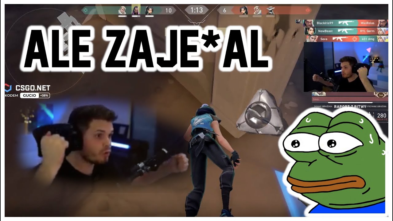 Gucio. Rage taki że aż lagi dostał