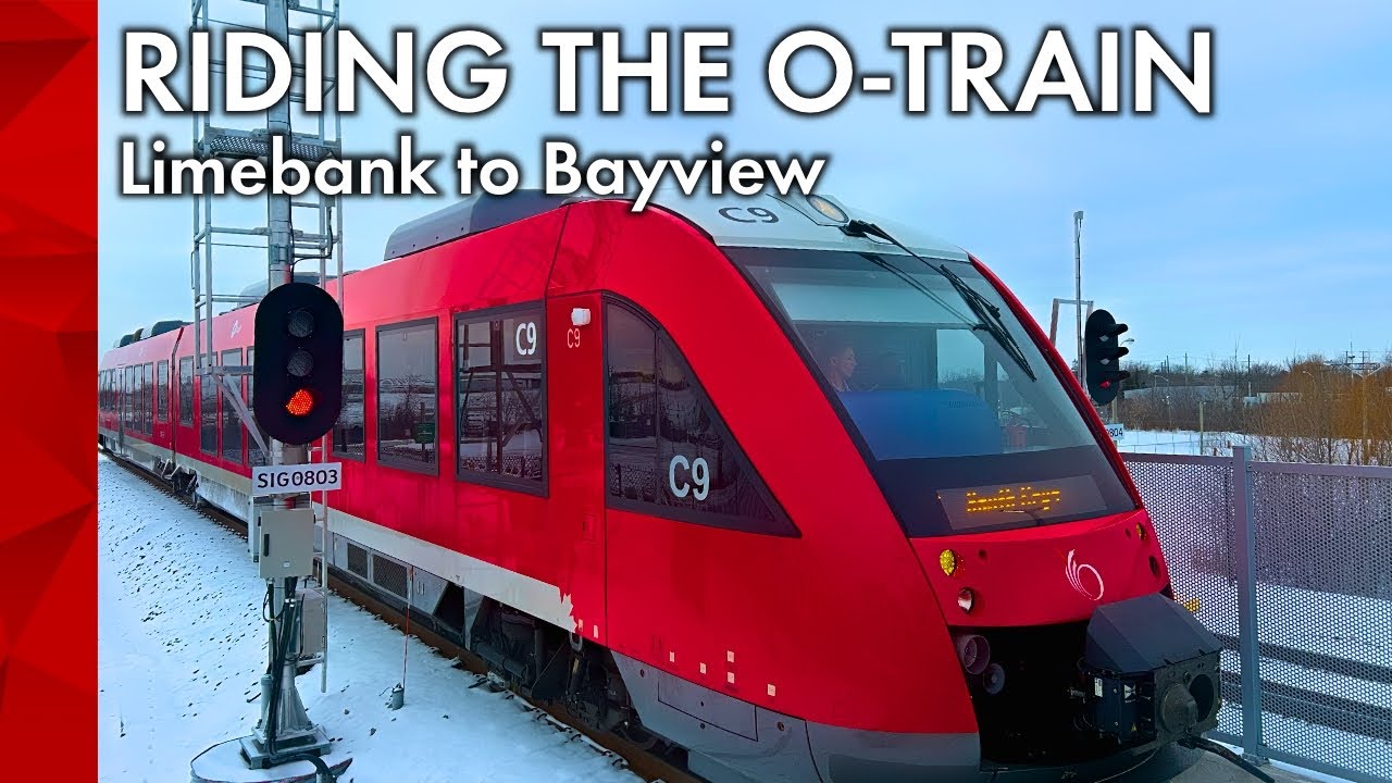 Riding O-Train Line 2: Limebank to Bayview (Winter 2025 POV)