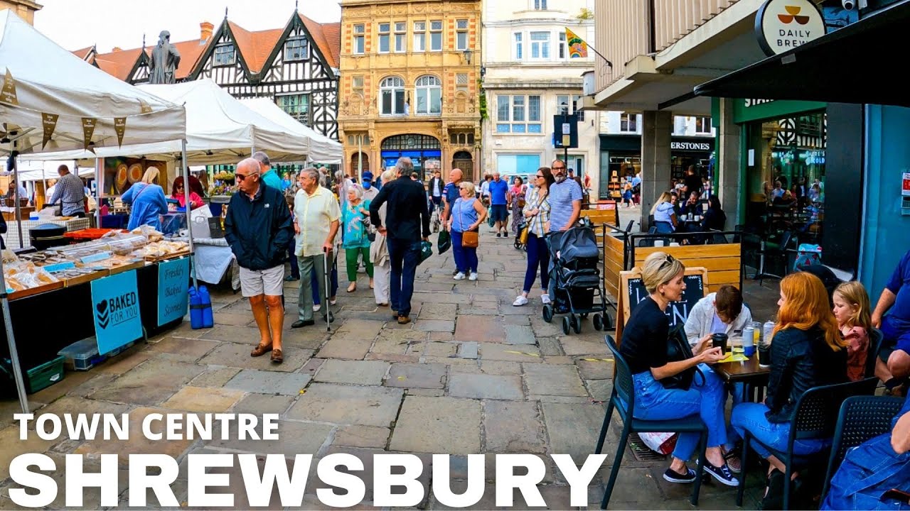 A walk through SHREWSBURY - Town Centre - England