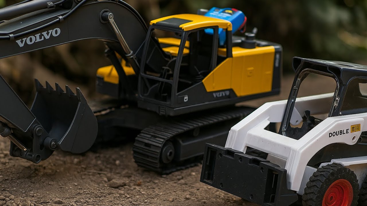 RC Excavator Menguruk Saluran Air dengan Gaya!
