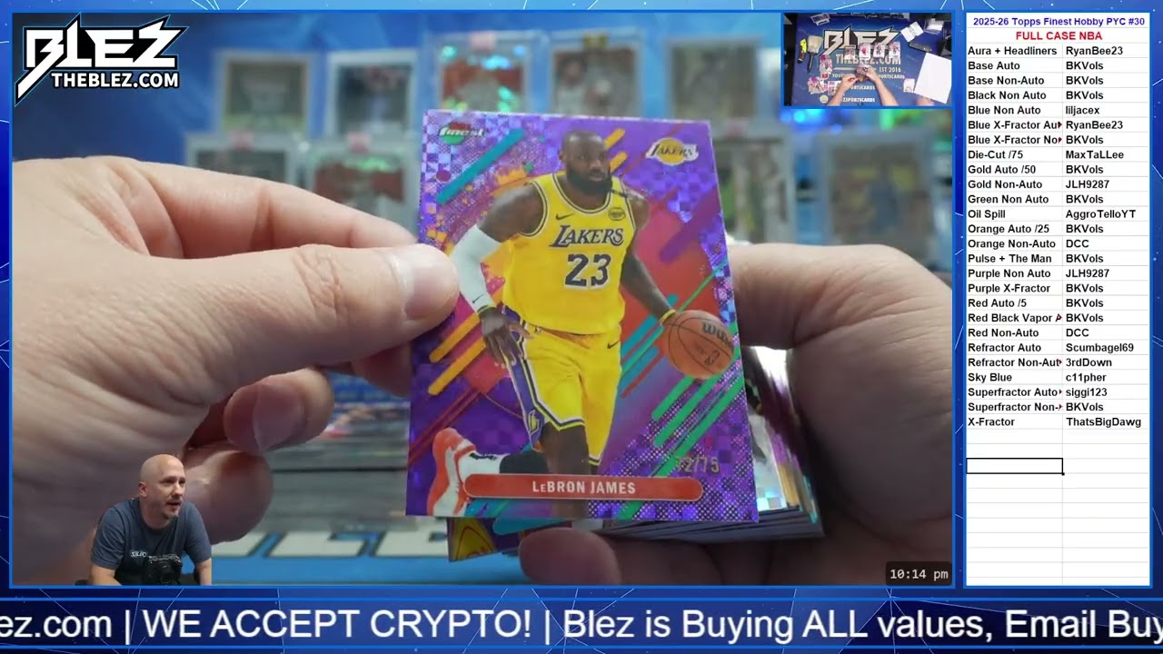 Полная распаковка коллекционной карточки Topps Finest Hobby 2025-2026, № 30. Выберите свой цвет.