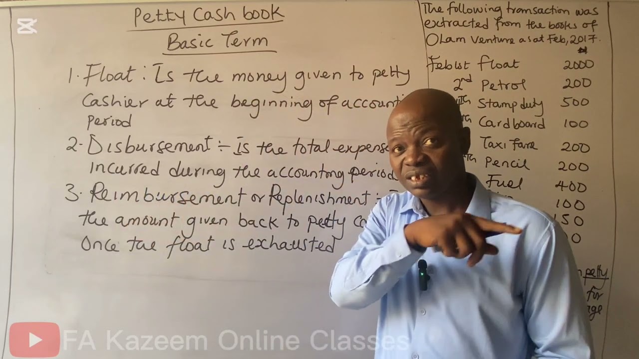 Petty Cash Book #finance #financeandaccounting @FA Kazeem Online Classes