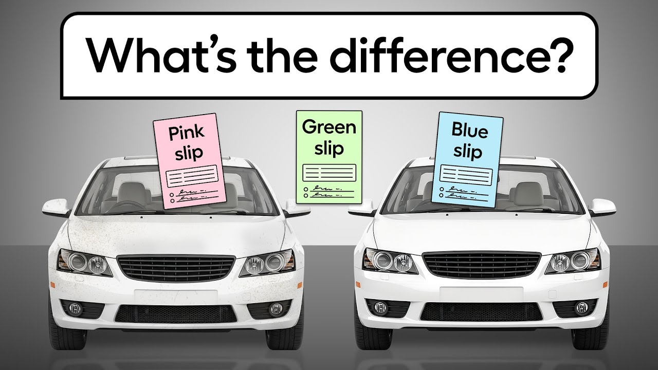 NSW Pink Slip vs Blue Slip vs Green Slip Explained | What&rsquo;s the Difference?
