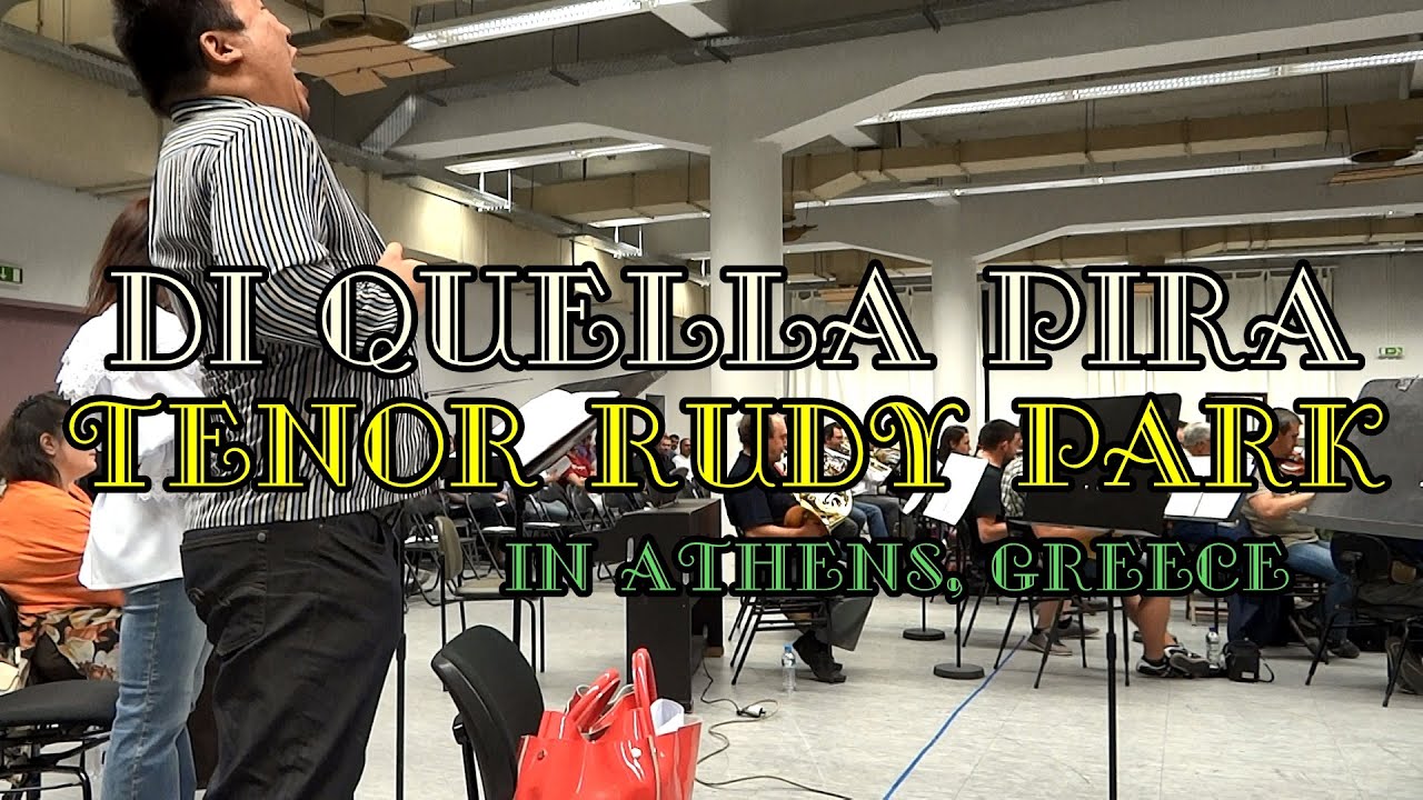 DI QUELLA PIRA - RUDY PARK - ATHENS - GREECE - NATIONAL OPERA - Orchestra Music rehearsal. in 2012