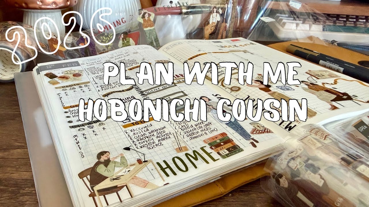 Cozy Plan With Me | Hobonichi Cousin 