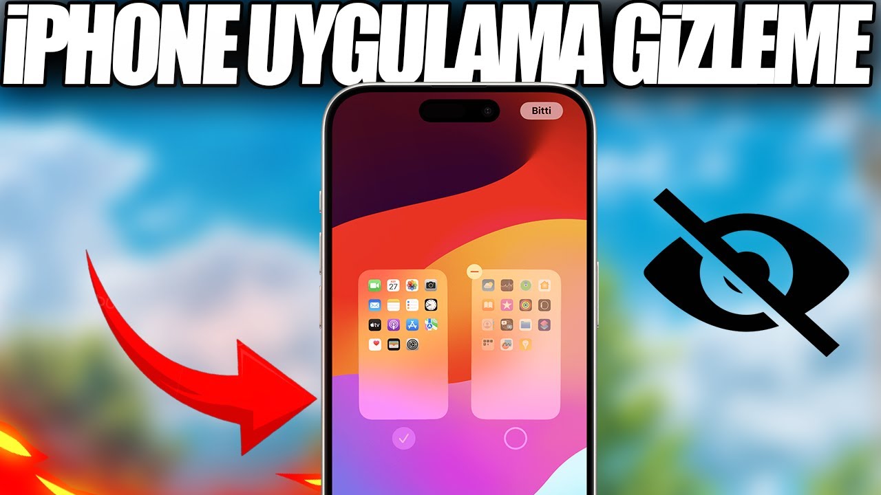 İPHONE UYGULAMA GİZLEME VE GERİ ALMA ÇOK BASİT !