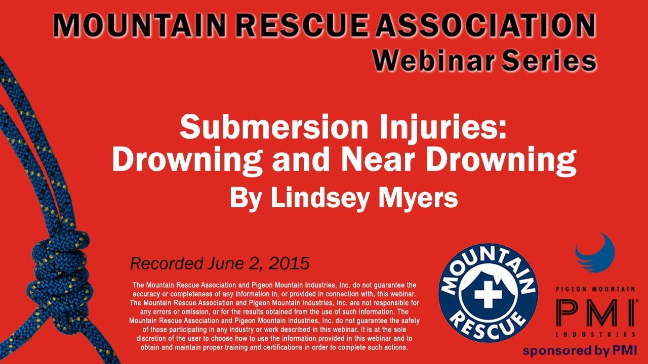MRA Webinar Series &ndash; Submersion Injuries: Drowning and Near Drowning