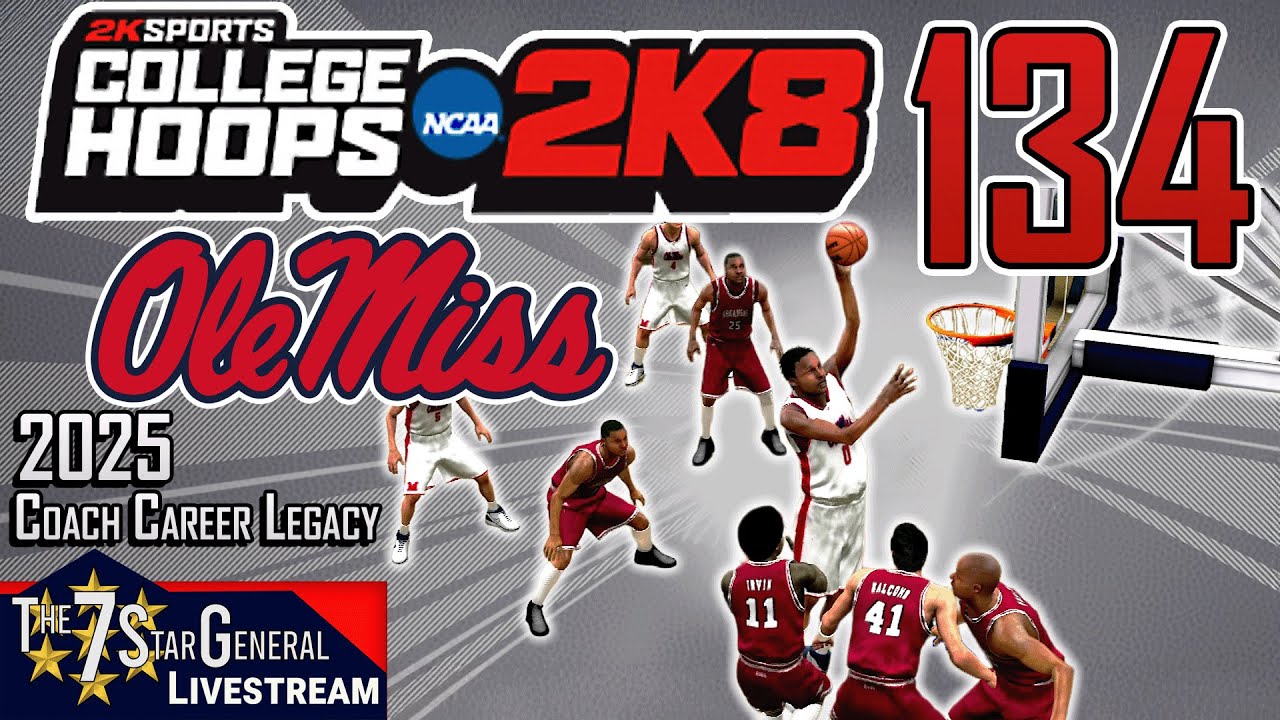 2025 Coach Career Legacy | College Basketball 2K8 | Livestream 134