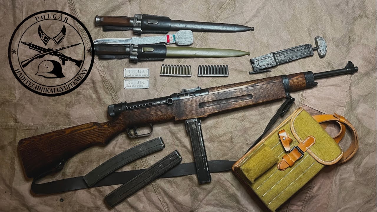 39M géppisztoly ( 1939M Király géppisztoly ) szét-összeszerelése / kiraly submachine gun field strip