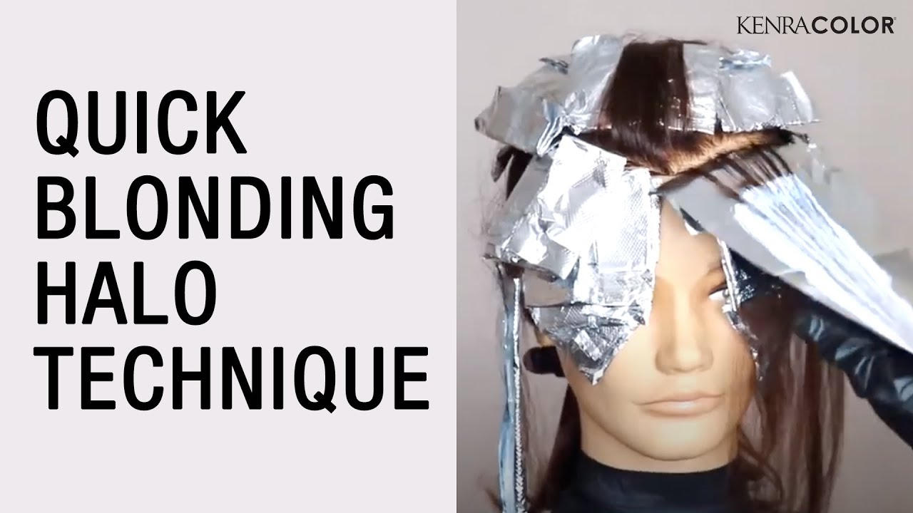 Quick blonding halo technique & tips on salon solutions to at-home hair color problems | Kenra Color