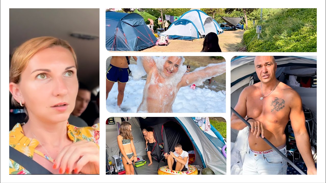 Минусы Отдыха в Палатке на Кемпинге ⛺️ Старые Сплетники 🙈 Поехали в Жирону 🚘 Влог 19.7.2022