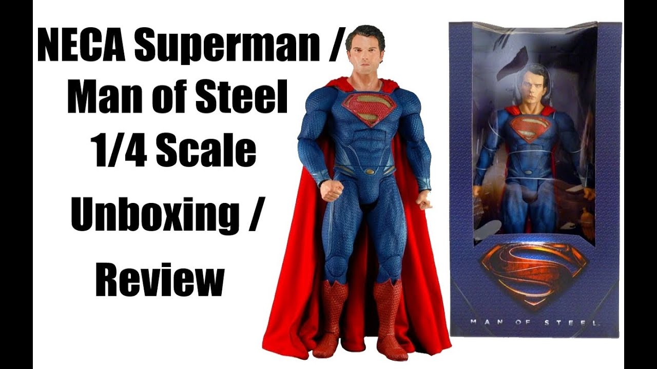 NECA Superman / Man of Steel 1/4 Scale Figure Unboxing / Review | CenterStrain01