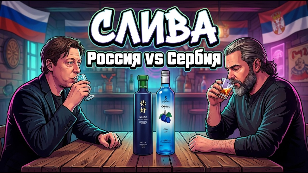 Сравнение Сливовых Водок из России и Сербии | &laquo;NIHAO HAO CHI&raquo; vs Ракия &laquo;SLIVA&raquo; | Женя Пьёт#137