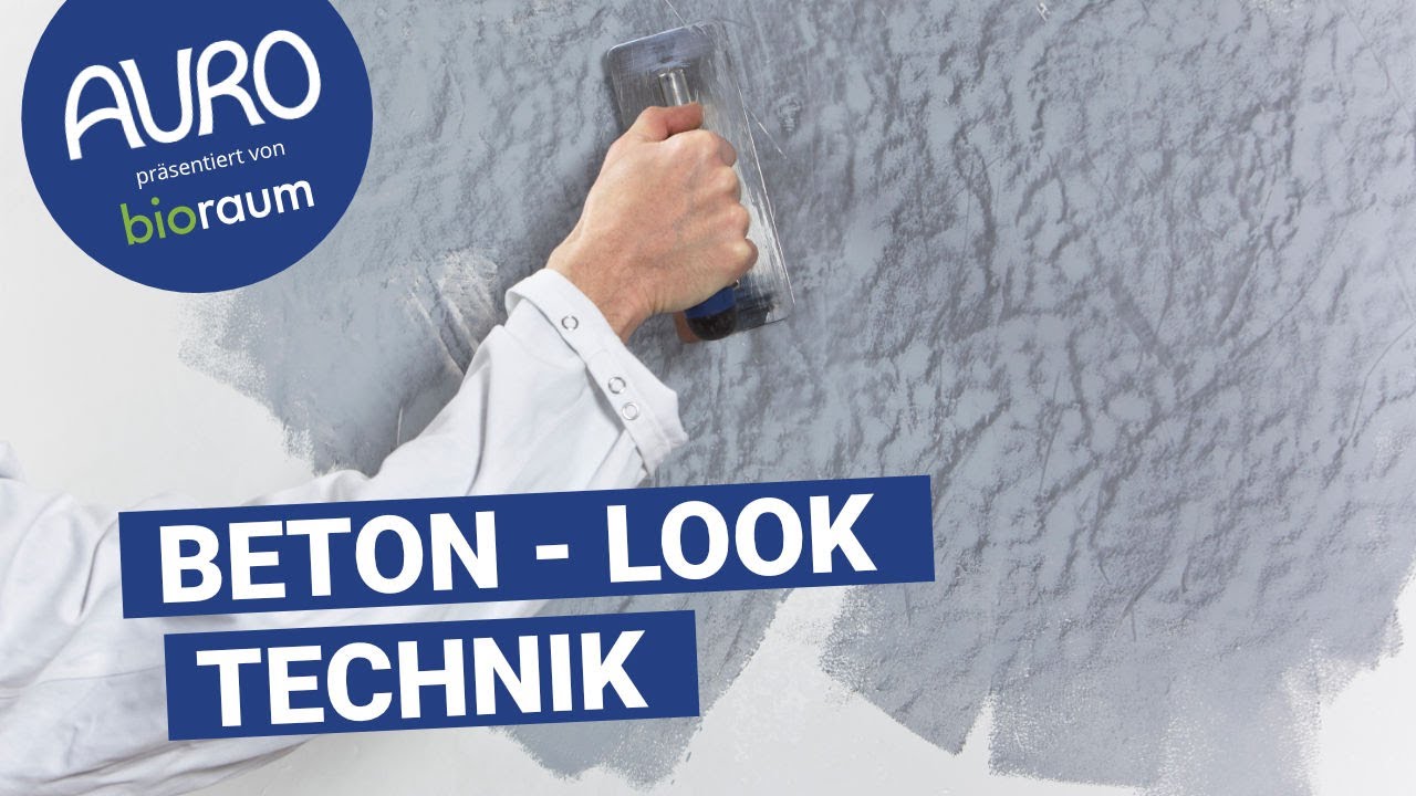 Anwendung AURO Beton-Look – präsentiert von Bioraum
