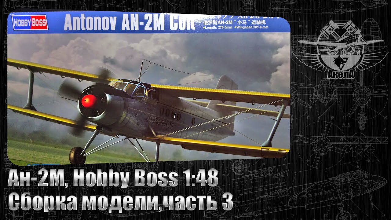 Ан-2М, Hobby Boss 1/48, сборка модели, часть 3