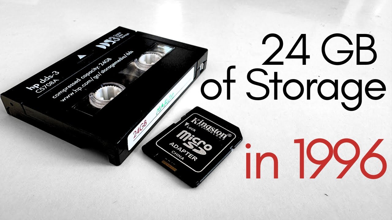 This Tiny Cassette Held 24 GB in 1996