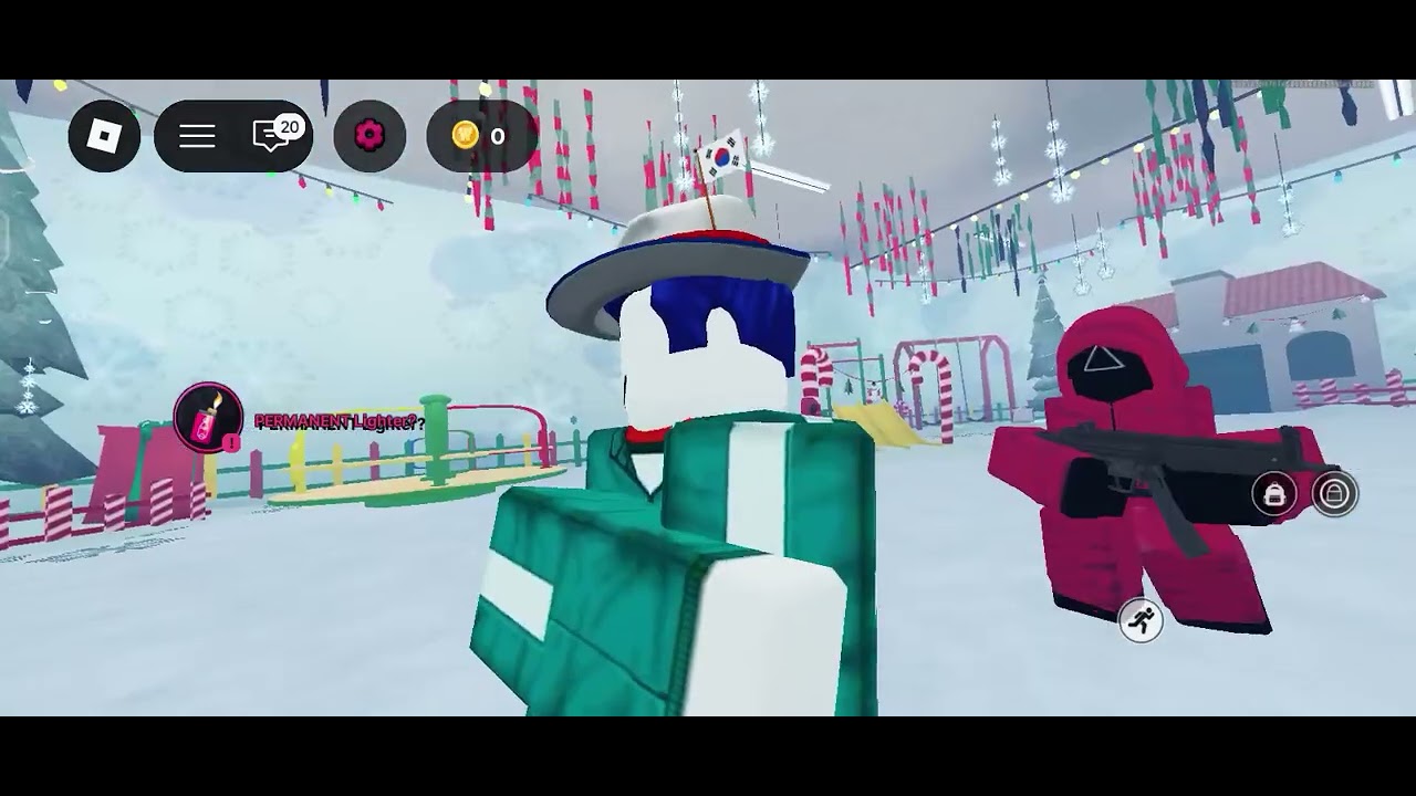 I played squid game ink in roblox