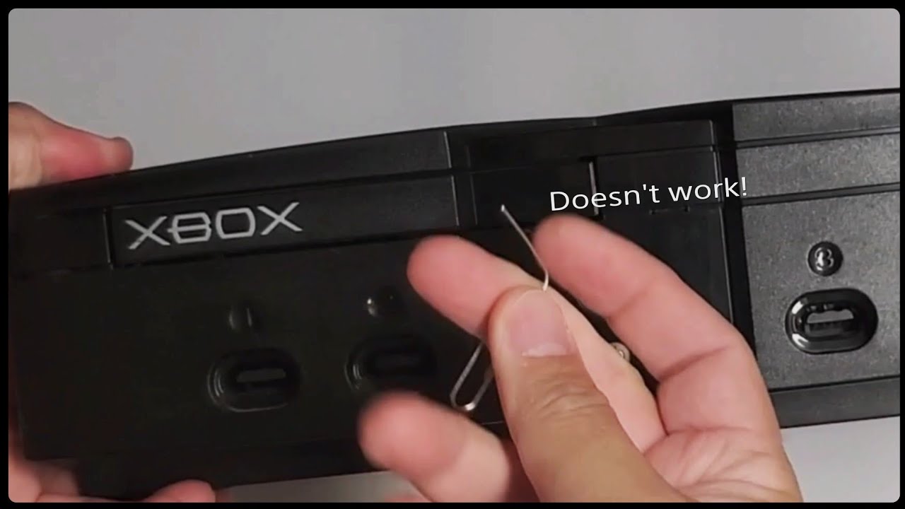 Original XBox - Accessing a stuck disk drive