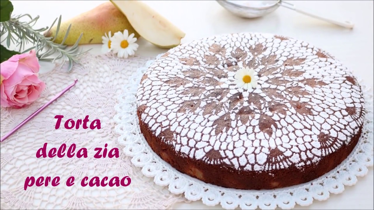 TORTA DELLA ZIA 😍| pere e cacao | ricetta facile | Aunt's cake | Lorenzo in cucina