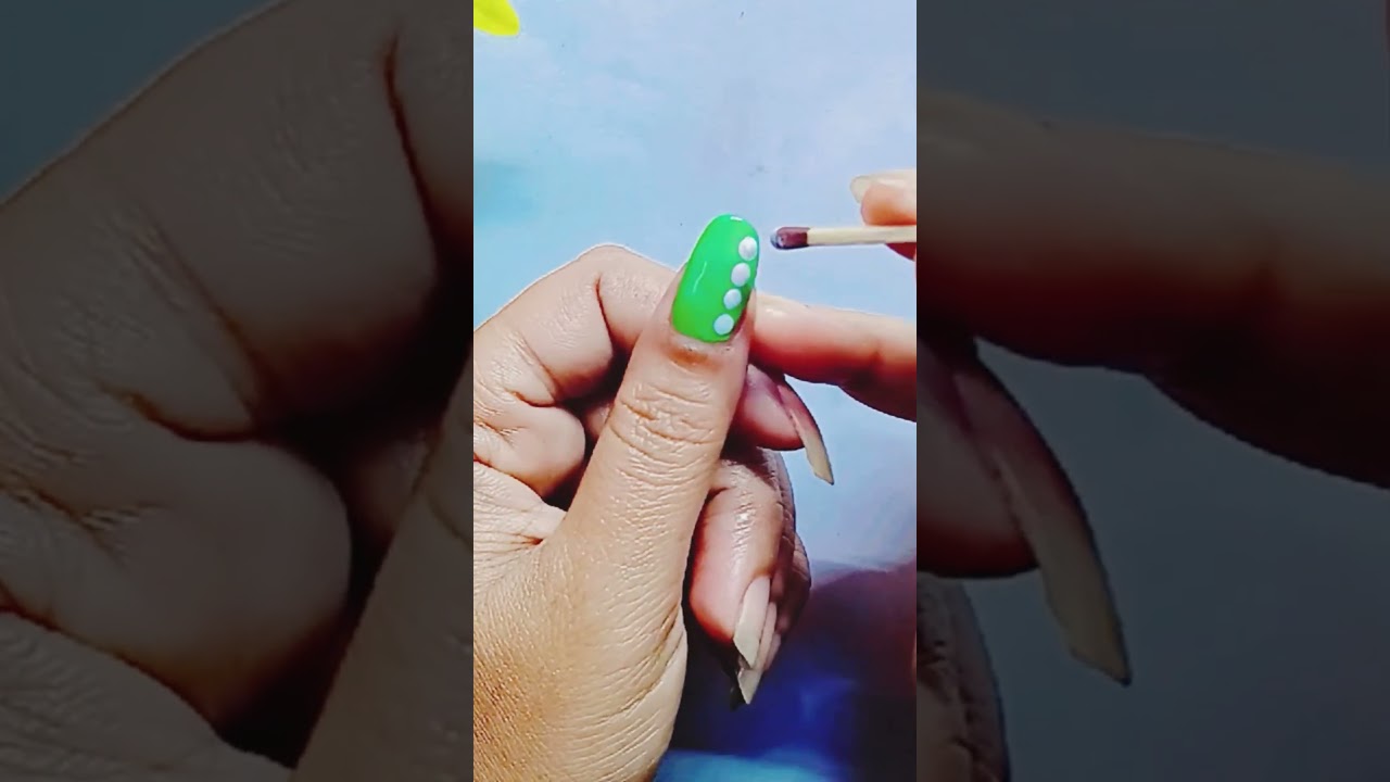 💅💚 Best trending nail art design at home 🏠