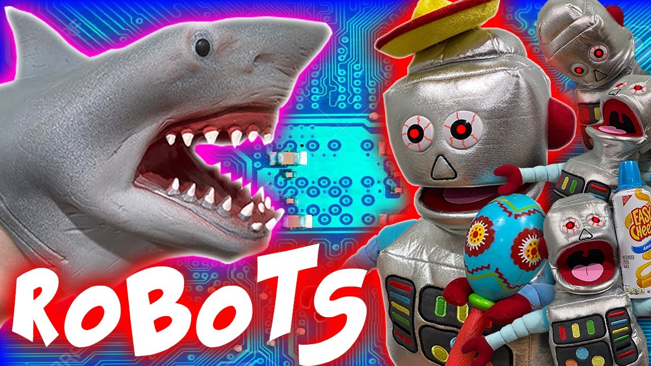 SHARK PUPPETS ROBOT INVASION!!!!!