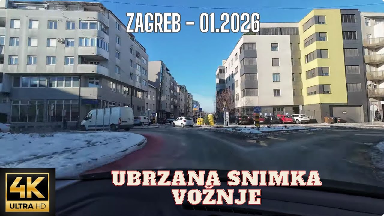 🚗 Driving video - Winter in Zagreb  #drive #driver #f1driver