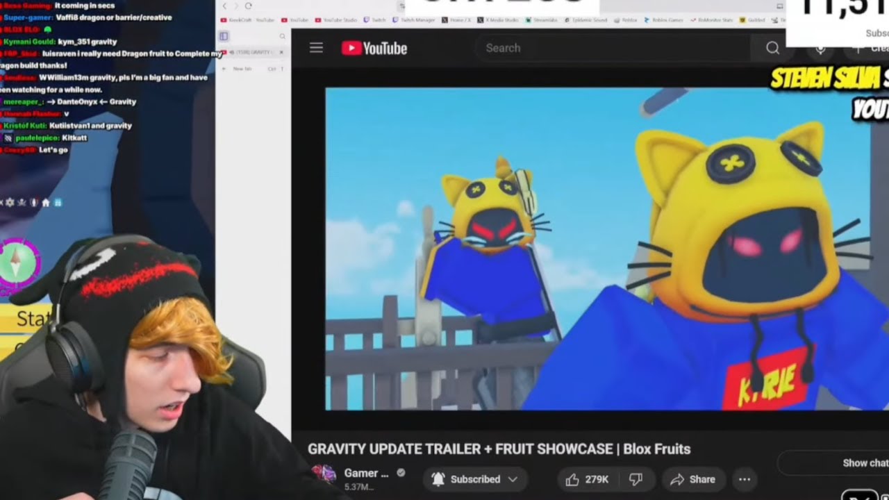 KreekCraft Reacts to GRAVITY UPDATE TRAILER + FRUIT SHOWCASE | Blox Fruits