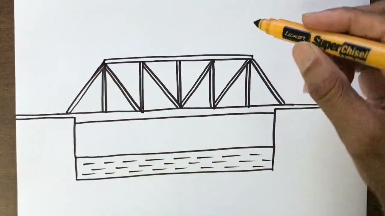How to Draw a Truss Bridge in Easy Steps
