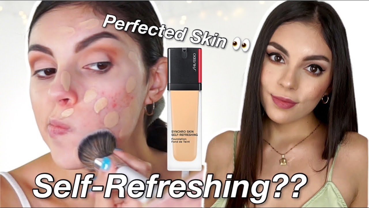 Not What I Expected...Shiseido Synchro Skin Self-Refreshing Foundation Wear Test and Review on ACNE