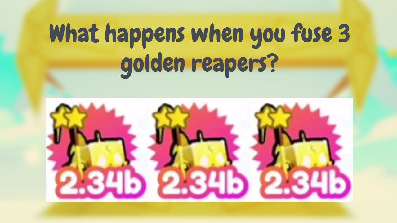 What happens when you fuse 3 Golden Grim Reapers? PET SIM X HALOWEEN UPDATE