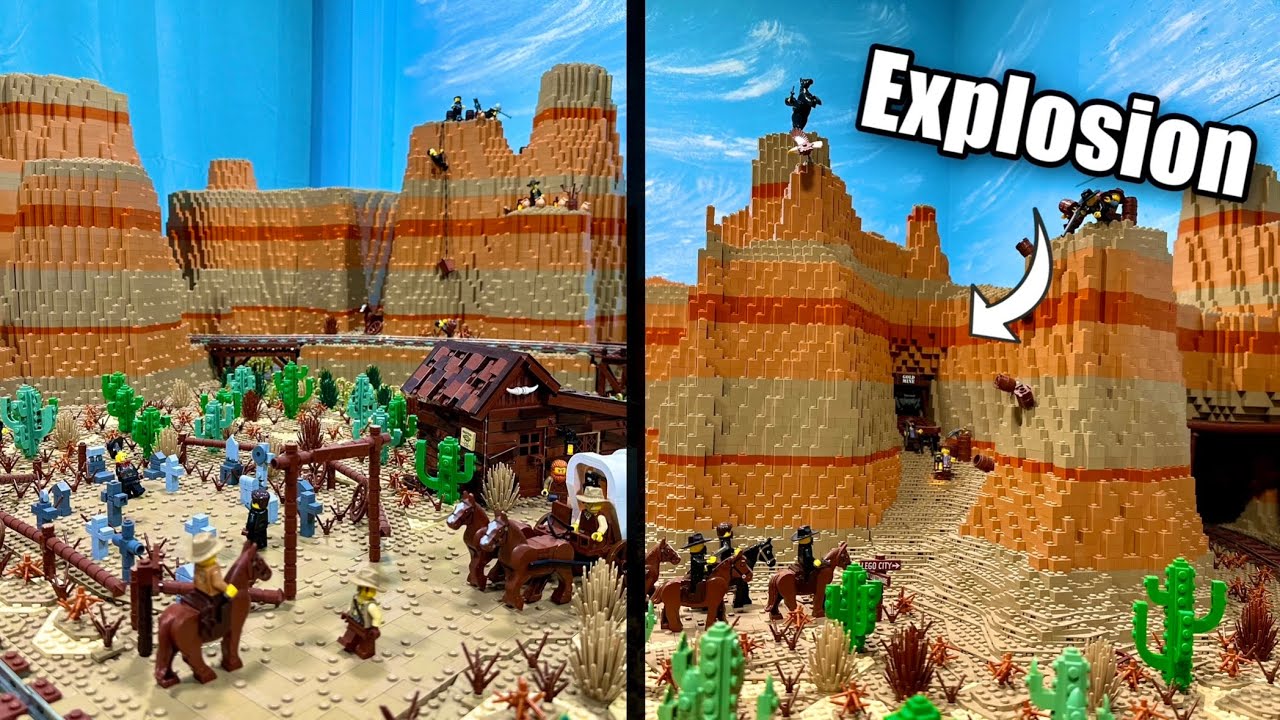 Animierte SPRENGUNG in der Goldmine! - LEGO Western Welt Update