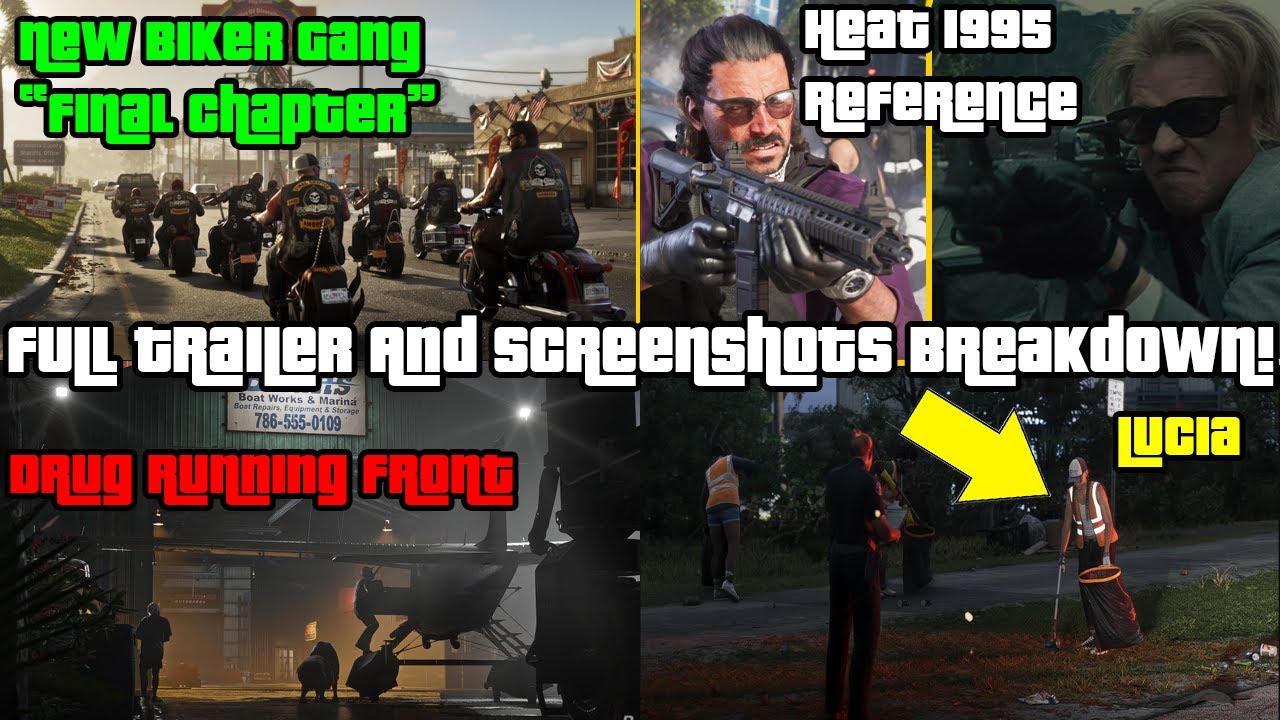 GTA 6 Trailer And All 70 Screenshots Full Breakdown And Info