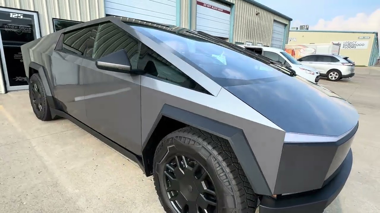 Tulsa Auto Wraps | White Glove Auto | Tesla Cyber Truck | 3M Vinyl Wrap | Walk-around.