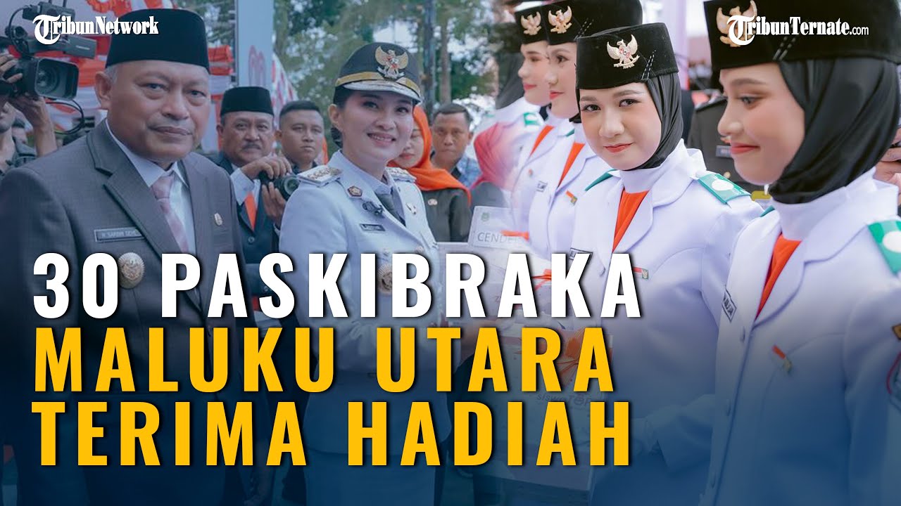 Usai Kibarkan Merah Putih, 30 Paskibraka Maluku Utara Terima Hadiah dari Sherly Laos