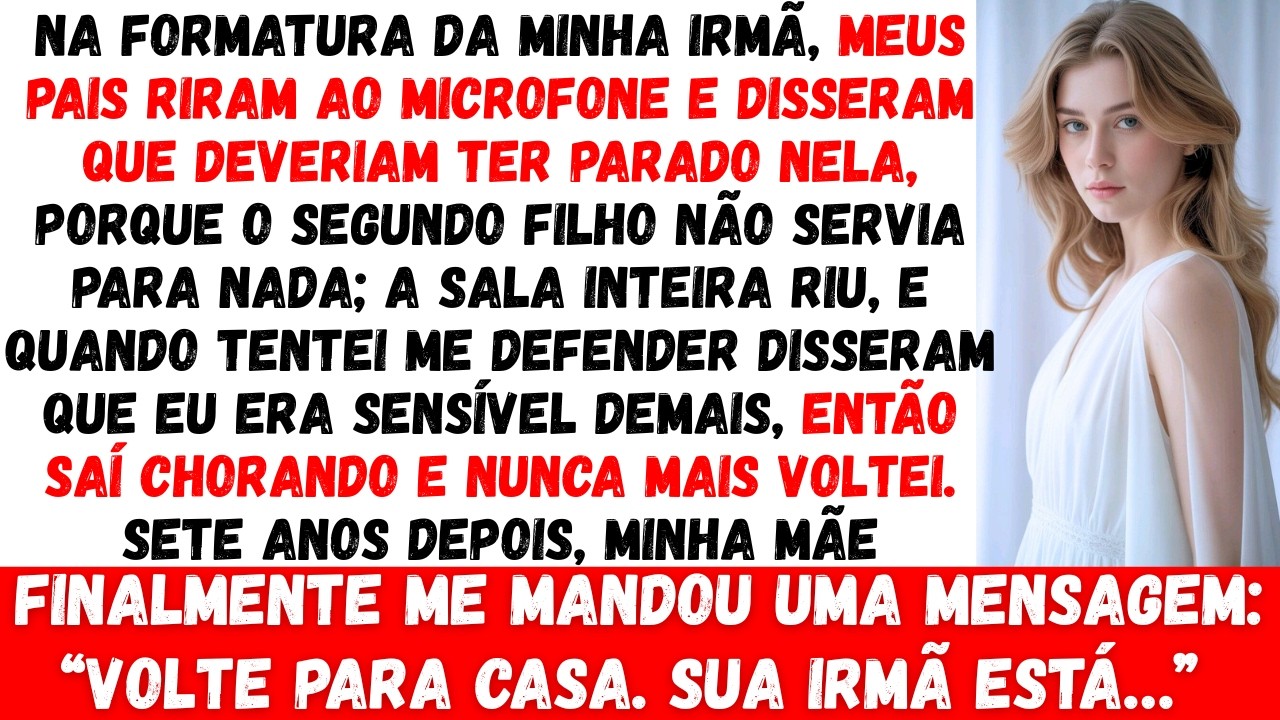 Meus pais disseram sobre mim: Nosso segundo filho não serve para nada”durante a formatura da minha..