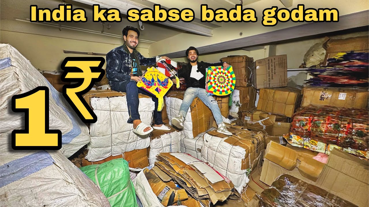 Patang ka sabse bada godam 🤯 | kite market india | @SezuUniverse
