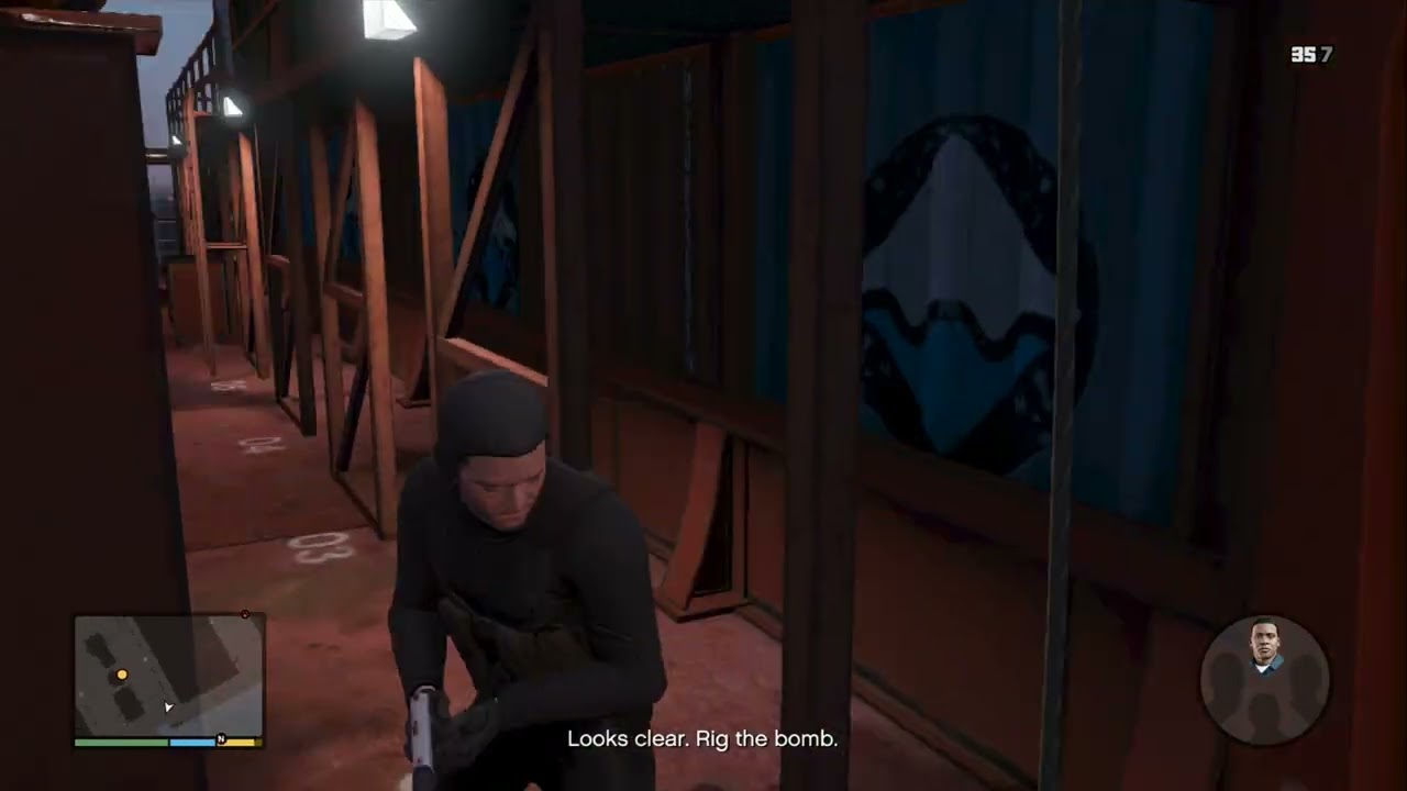 GTA V: Mission #31 - The Merryweather Heist [Freighter Approach]