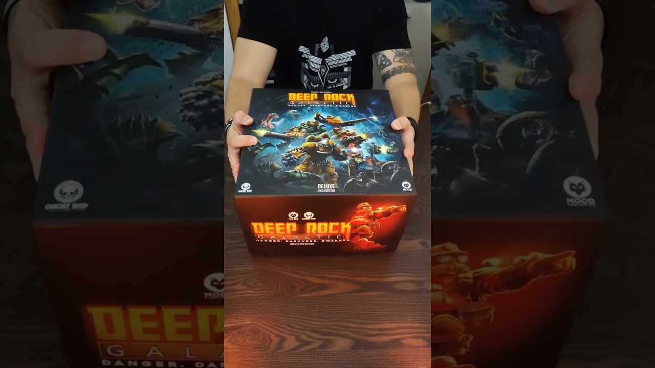 Deep Rock Galactic Deluxe edition #boardgame #unboxing #dwarves #rockandstone