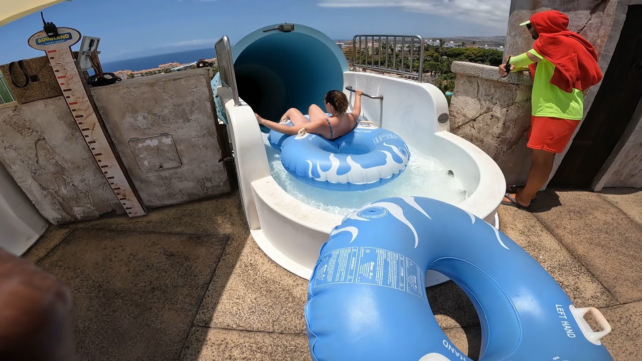 Aqualand Costa Adeje, #tenerife  🇪🇸 ALL WATER SLIDES!! Mucho menos concurrido que Siam Park