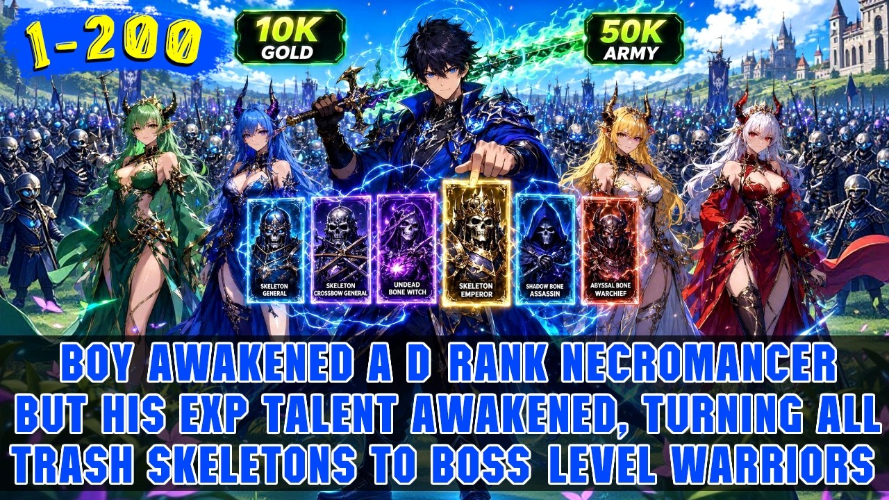 🔥All Mocked His D-Rank Undead Talent, Until He Summons Endless Skeletons and Evolves Epic Warriors!