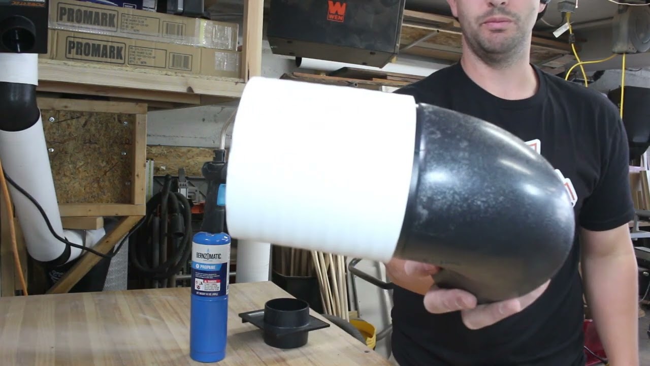 Easy DIY Hack for Dust Collection Piping Using Sewer Pipe