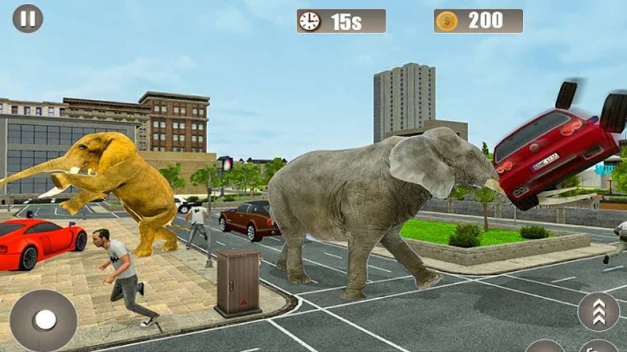 Elephant Simulator city Rampage #2 - Animals Simulator Gameplay