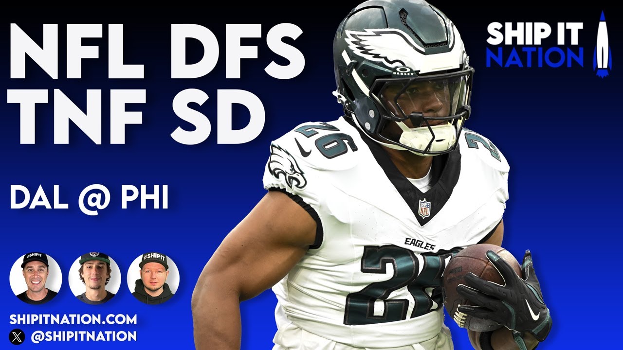 NFL Week 1 TNF Showdown | Cowboys @ Eagles | DraftKings DFS Picks, Plays & Process