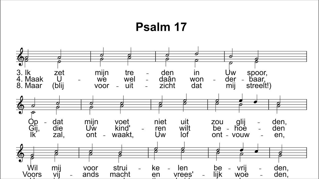 Psalm 17 - Bovenstem oefenbestand